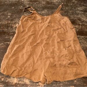 Brown Sleeveless Romper